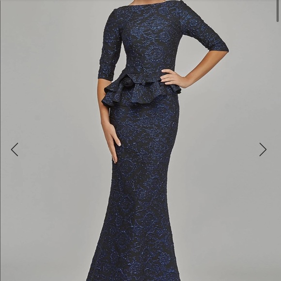 Terani Couture Dresses & Skirts - Terani Couture Navy Evening Gown